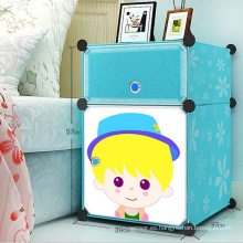 Plástico sencillo gabinetes de almacenamiento de bricolaje para niños (zh0021)